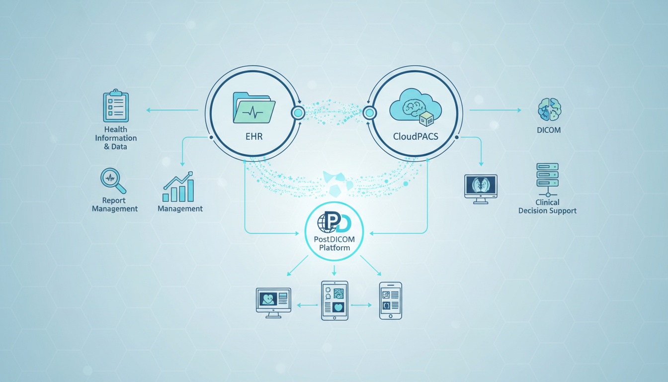CloudPACS Integration With Electronic Health Record - Created by PostDICOM